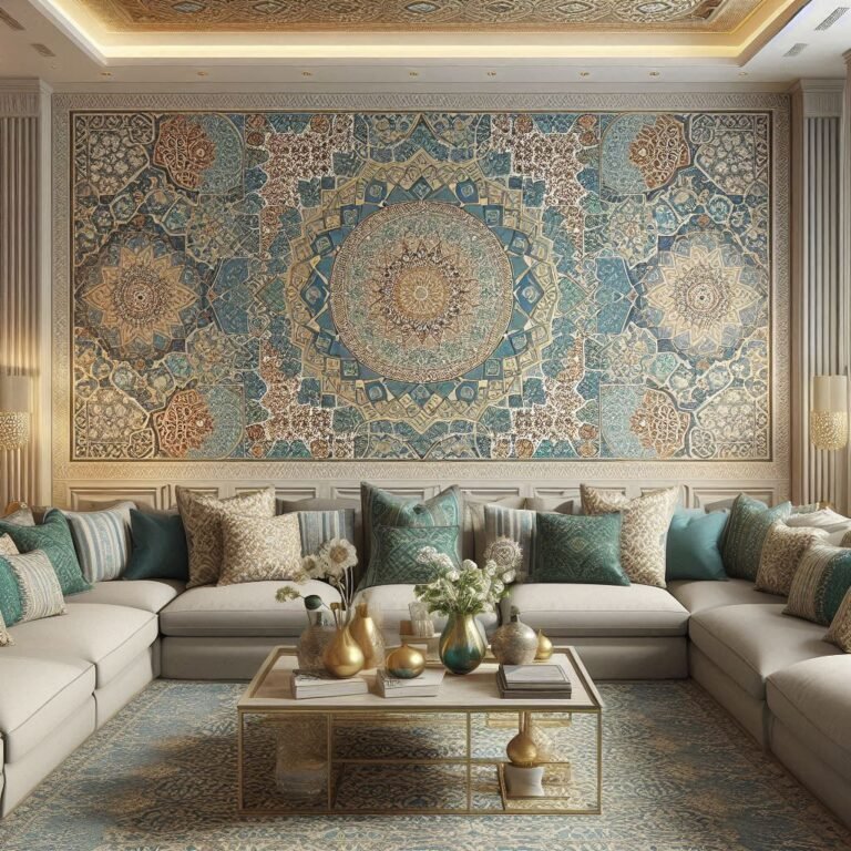 ورق جدران على طابع عربي مع, ورق حائط بطابع حديث